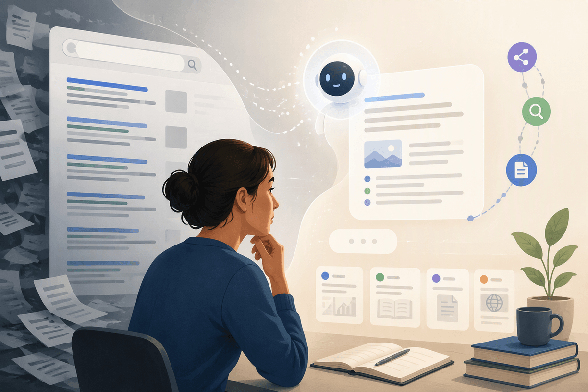 What AI Search Changes About Finding and Evaluating Information