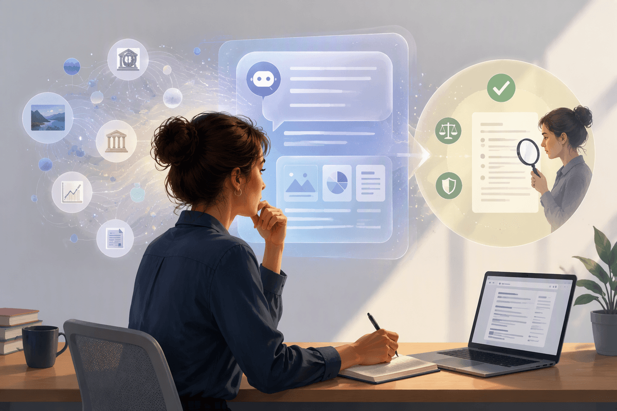 Editorial illustration for A New Search Habit: Exploration With Judgment in What AI Search Changes About Finding and Evaluating Information.