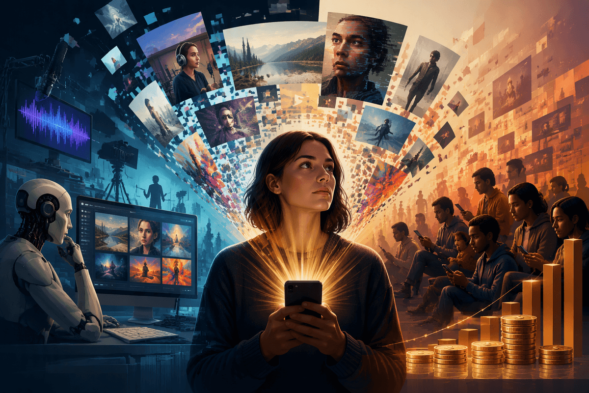 Synthetic Media and the New Economics of Attention