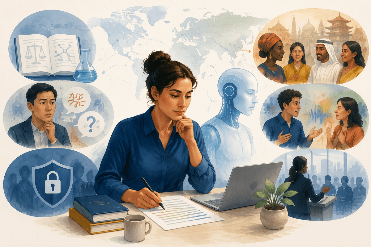 Editorial illustration for Accuracy, Context, and Cultural Nuance in AI Translation Is Expanding From Text Conversion to Cross-Language Communication.